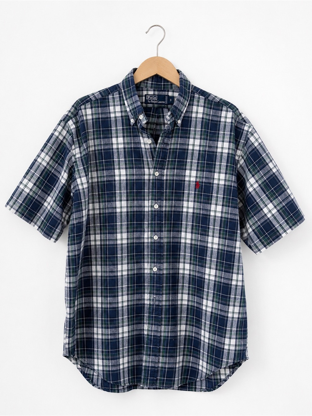 Polo Ralph Lauren Plaid Short Sleeve Button Down Shirt L
